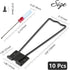 10 Pcs Easel Back, Iron Picture Frame Easel Back, Photo Frame Easel Back Stand with Screws & Screwdriver (Black)...