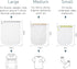 Mesh Laundry Bags, Washing Machine Wash Bags, Reusable and Durable Mesh Wash Bags for Delicates Blouse, Hosiery, Underwear, Bra, Lingerie Baby Clo...