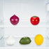 Vegetable and Fruit Storage Containers for Refrigerator, Lemon Tomato Garlic Avocado and Onion Shaped Storage, Food Storage Containers with Lids, ...