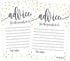 Hadley Designs 25 Gold New Mommy or Parent Advice Cards, Activities Ideas, Wisdom Message for Parent To Be, Boy Girl Co-Ed Couples Gender Reveal, ...
