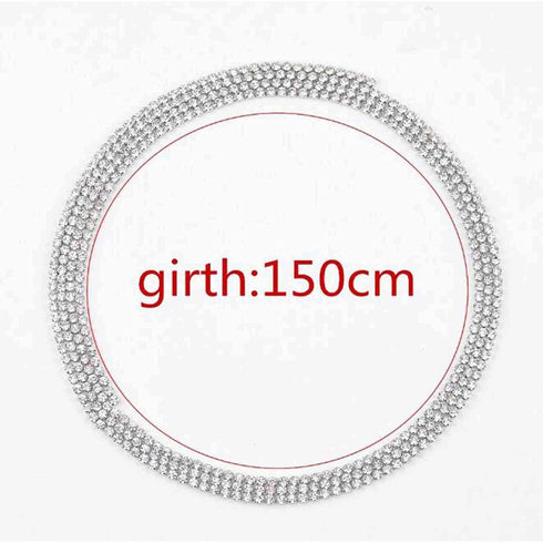Bling Tennis Chain Necklace Silver Long Rhinestone Choker Necklace CZ Lariat Y Necklace Tie Up Necklace for Women and Girls Nightclub Body Chain J...
