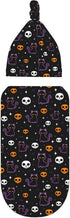 Halloween Bat Cat Baby Stuff Swaddle Blankets Baby Wrap Baby Newborn Receiving Blanket Soft Sleep Sacks Stretchy with Hat Set Gift for Infant Boy ...