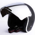 Flip Shield Visor for 3-Snap Motorcycle Half Open Face Helmets (Chrome Mirror)...