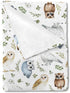 Watercolor Owls Green Leaves Baby Blanket for Girl Boy Owl Birds Boho Leaves Receiving Blanket Toddler Baby Newborn Nursery Crib Bed Throw Blanket...