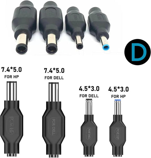 Laptop DC Power Adapter Kits 41 PCS Universal 5.5 mm x 2.1 mm DC AC Power Adapter Tips Connector for Thinkpad Power Supply Plug Jack Sets...
