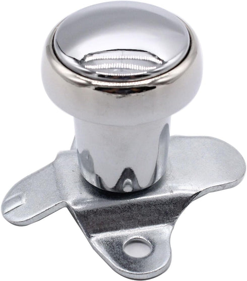 Chrome Steering Wheel Spinner Suicide Knob Polished Aluminum Replacement for All Vehicles Like Cars Trucks Boats Lawn Mowers Tractors...