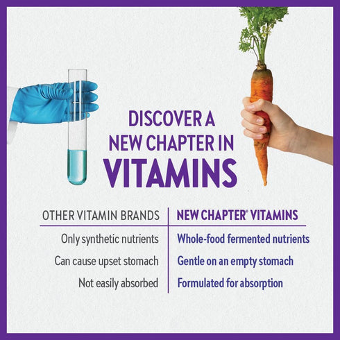 New Chapter Vitamin B Complex, Fermented Vitamin B Complex, USDA Organic, ONE Daily for Cellular Energy + Brain + Beauty, 100% Vegan, Gluten-Free ...
