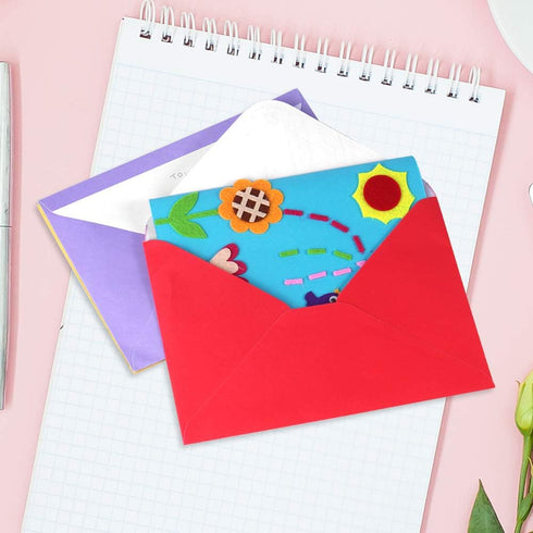 Hicdaw Kids Greeting Card Making Kit, 9Pcs Card Making Kits for Kids Thank You Card Kit DIY Handmade Card Making Supplies Art Crafts Crafty Set Te...