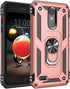 Military Grade Drop Impact for LG Aristo 3 Case,Aristo 2 Case Aristo 2 Plus/Rebel 4 LTE/Phoenix 4/Zone 4 Metal Rotating Ring Kickstand Holder Armo...