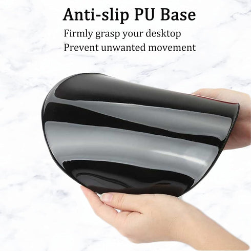 Mouse Pad with Wrist Support, Pain Relief Ergonomic Mouse Pad, Comfortable Computer Mouse Pad Wrist Rest with Non-slip PU Base for Home Office Wor...
