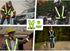 4PCS Adjustable Reflective Safety Harness+4PCS Elastic Reflective Wristbands+4PCS Reflective Slap Arm-Bands and a Mesh Bag,Running Reflective Vest...