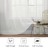 MIULEE 2 Panels Solid Color Sheer Window Curtains Elegant Window Voile Panels/Drapes/Treatment for Bedroom Living Room (54X72 Inches Ivory)...