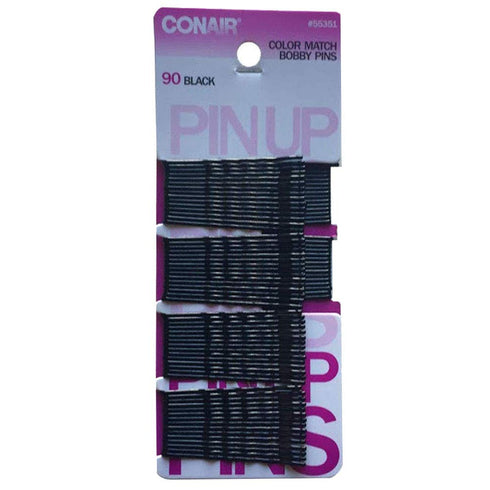 Con-air Bobby Pins - Hair Care High-Grade Clip, Black Hairpin (90-Pack)...