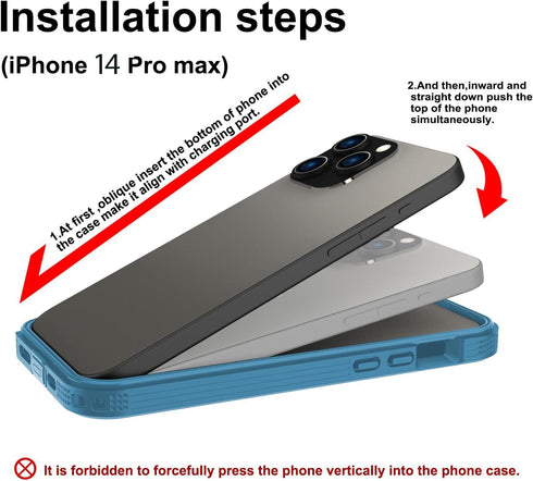 iPhone 14 Pro Max Case Compatible with MagSafe,Magnetic Waterproof DropProof DirtProof Snowproof Anti-Scratch Heavy Duty Protection Built in Scree...
