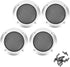4pcs 2inch Car Speaker Grill,Speaker Grill Covers,Audio Speaker Grille Protective Decorative Audio Speaker Mesh Grille ABS Plastic Frame with Meta...