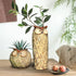 GeLive Owl Planter Ceramic Succulent Plant Pot Fun Animal Flower Container Decoration Tabletop Decor Windowsill Box with Drainage Hole (Round Owl ...