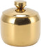Stainless Steel Gold Seasoning Pot, Spice Salt Sugar Pepper Container Jar with Lid Storage Storage Box Suitable for Kitchen (Gold)...