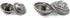 Bezelry Fleur De Lys Domed Metal Shank Buttons. Blazer Button Set. 3 Pcs of 25mm, 8 Pcs of 18mm (Gray Silver)...