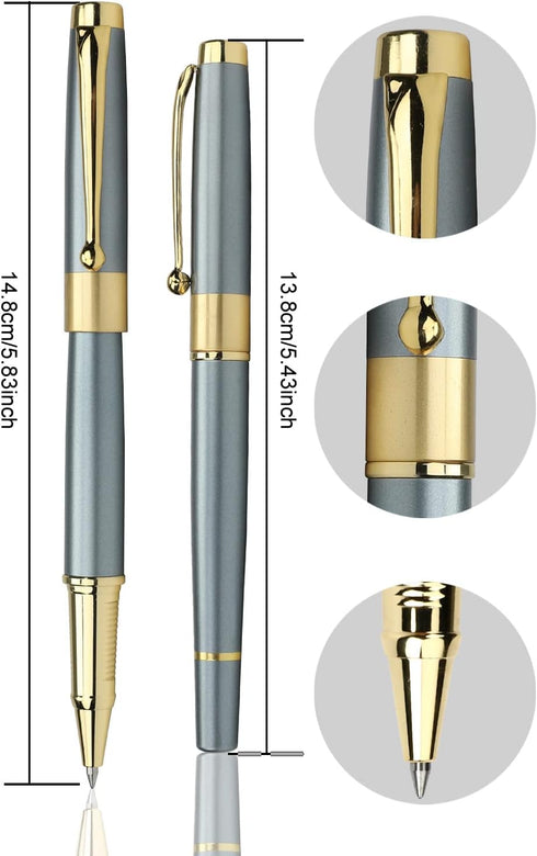 Ballpoint Pen Black Refill,Luxury Ballpoint Line width 0.5mm,Best Ball Pen Gift Set for Men & Women Professional Executive,Office,Nice BallPens Cl...