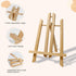11 in Painting Easel Stand Wood Tabletop Easels for Canvases, Art, Crafts, Small Wooden Table Top Paint Tripod Station for Kids Adults, Portable D...