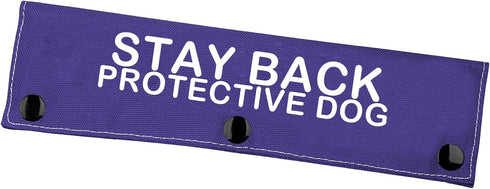 Funny Dog Leash Sleeve Stay Back Protective Dog Dog Leash Wrap Social Distancing Dog Patch (Stay Back Protective Dog)...