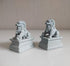 Asian Fu Foo Dogs Statues Mini A Pair of Guardian Lion Figurine Sandstone Pets Fish Tank Aquarium Landscape Ornaments Accessories Feng Shui Decora...