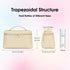 Wandering Nature Cosmetic Bag Makeup Toiletry Pouch for Women with Portable Flip & Double Zipper for Travel Toiletry Bag, Beige...