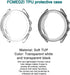 Screen Protector Compatible for Garmin Approach s70 42mm Smartwatch TPU Soft Frame Cover Case and Tempered Glass Protective Film (Pack of 3+2)...