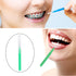 Patelai 100 Pieces Braces Brush for Cleaner Interdental Brush Toothpick Dental Tooth Flossing Head Oral Dental Hygiene Flosser Toothpick Cleaners ...
