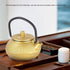 Japanese Cast Iron Teapot, Cast Iron Teapot Gold, Japanese Tetsubin Tea Kettle, 50ml Mini Teapot Kettle, Traditional Japanese Teapot with Handle...