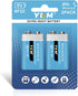 9V Batteries for Smoke Detector Smoke Alarm Carbon Zinc 9 Volt Battery 2 Pack...