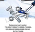 1-1/2" Pins with Nuts Compatible with MTD Two-Stage Snow Blowers / Auger Drive Snowblowers Replacement 710-0890A 710-0890 910-0890A 7100890 910089...
