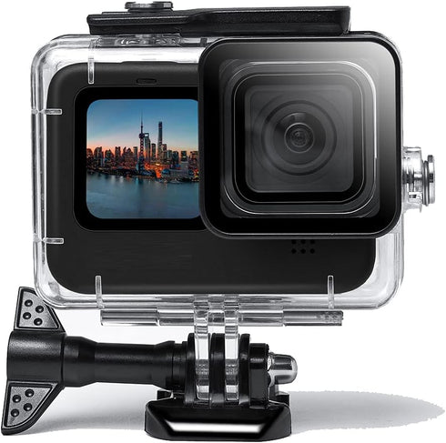 Waterproof Housing Case for GoPro HERO 11 Black, Hero 10 9 Black Diving Protective Underwater Dive Cover Shell for Go Pro 11 HERO 10 9 Black Acces...