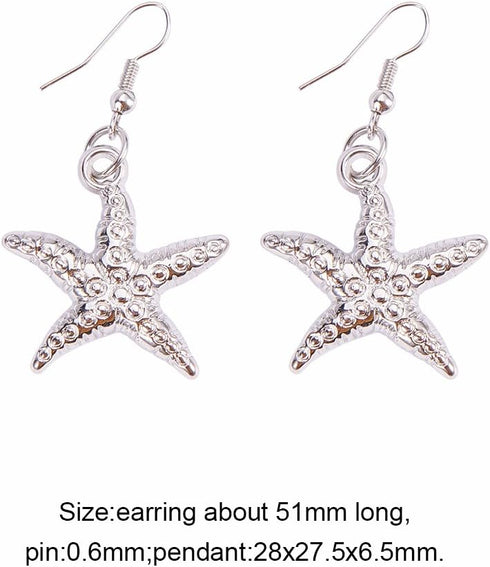 PH PandaHall 3 IN 1 Fashion Sea Shell Starfish Faux Pearl Collar Bib Statement Chunky Mermaid Tail Necklace Bracelet and Earrings Mermaid Costume ...