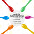 Plastic Egg Spoons for Soft Boiled Eggs,Colorful Disposable Coffee Spoons Plastic Spoons Disposable Hard and Soft Boiled Egg Spoons Multifunctiona...