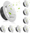 4 Inch Round Vent Cover, 8 PCS ABS Adjustable Soffit Vents, White Ceiling Vent Covers for Living Room, Closet, Kitchen, Bathroom, Office Ventilati...