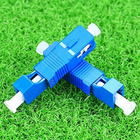 Single Mode 9/125um SC Male to LC Female Hybrid Optic Optical Fiber Adapter Simplex Converter...