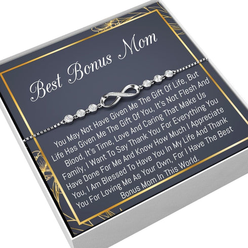 Step Mom Birthday Gift - Stepmother Necklace, Mother in Law Gift from Stepchildren...