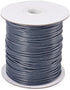 100 Yards/roll 2mm Korean Waxed Polyester Cord Slate Grey Beading String Braided Bracelet Cord with Spool for Jewelry Making Macrame Supplies...