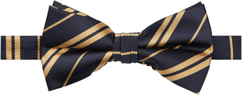 Jacob Alexander Woven Double Stripe Men's Pre-Tied Banded Bow Tie...