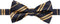 Jacob Alexander Woven Double Stripe Men's Pre-Tied Banded Bow Tie...