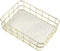 Golden Metal Wire Cabinet Organizer Storage Organizer Bin Basket Tray - for Kitchen Pantry Pantry Fridge, Closets, Garage Laundry Bathroom 9.45"X6...