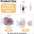 SUPERFINDINGS Natural Stone Kit Including 1Pc Natural Amethyst Stone 2Pcs Rose Quartz Display for Home Decor 2Pcs Pointed Pendants for Jewelry Mak...
