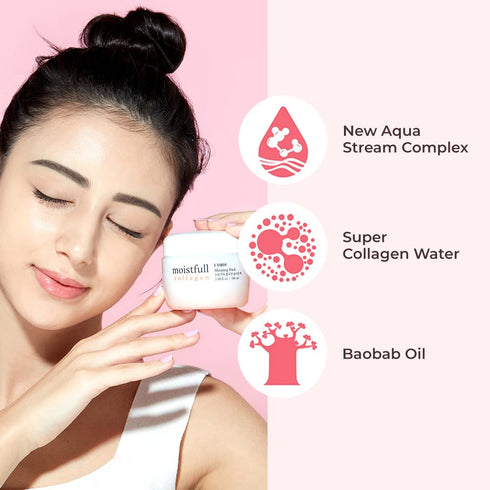 ETUDE HOUSE Moistfull Collagen Sleeping Pack 100ml #22 | Moist Smooth Skin| Facial Moisturizing Care Night Cream Makes Your Skin Bouncy & Dewy | F...