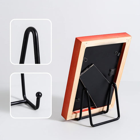 2 Pack Plate Stands for Display, 3 Inch Plate Holder Display Stand, Iron Easel Decorative Plate Holder Book Stands for Display, Pictures, Decorati...