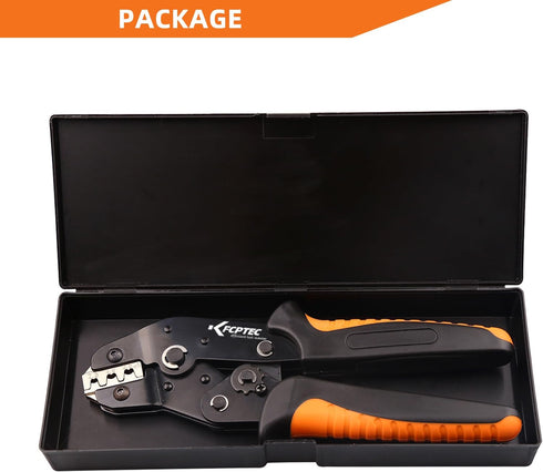 KF CPTEC?Solar PV Cable Crimping Tool for Solar Wire Connectors, AWG14-10 (2.5/4/6mm²) - 7 In Mini Solar Crimper...