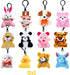 24 Pack Mini Plush Animals, Small Stuffed Animal Keychain Set for Kids Goodie Bag Fillers, Easter Basket Stuffers, Easter Party Favors, Classroom ...