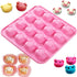 Newk Piggy Chocolate Silicone Mold, 4 Packs 16- Cavity Pig Face Emoticons Piglet Candy Molds for Jelly, Fondant, Hard Candy, Keto Fat Bombs, Resin...