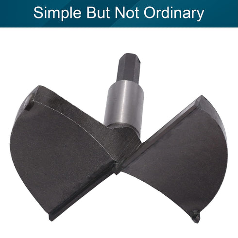 Utoolmart Forstner Drill Bits, 100mm Cemented Carbide Wood Cutter Tool, Hex Shank Woodworking Hole Saw Cutter, 80mm Length Woodworking Hole Boring...