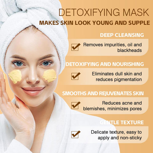 Turmeric Vitamin C Face Mask with Vitamin C, E and Aloe Vera For Radiant Skin Pore Refining, Blemish Targeting, Deep Moisturizing 5.29 oz...